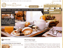 Tablet Screenshot of hoteldeiconsoli.com